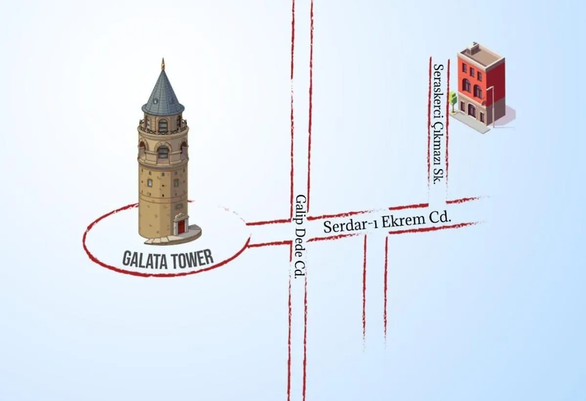 아파트 Comfortable Bright Home AC Galata 이스탄불